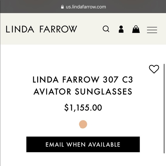 LINDA FARROW 18K GOLD AVIATORS - Picture 13 of 13